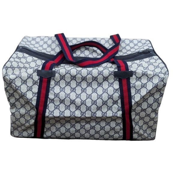 Gucci Signature Duffel with Red and Blue Accents - Picture 1 of 13